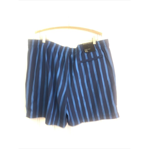NEW Banana Republic Men’s Print Hybrid Shorts -‎ Blue Stripe - XXL - Picture 3 of 10